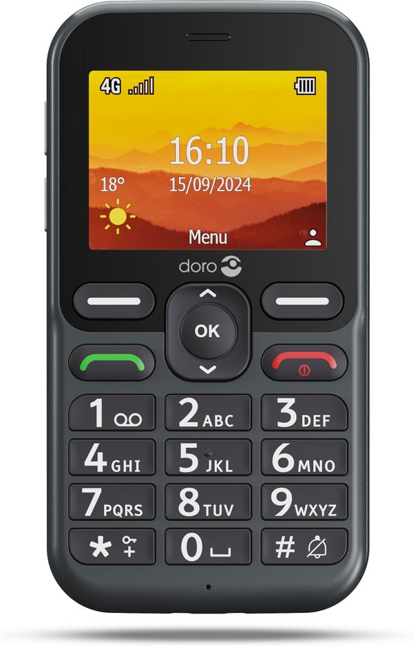 Doro Leva L11 -grundtelefon, svart