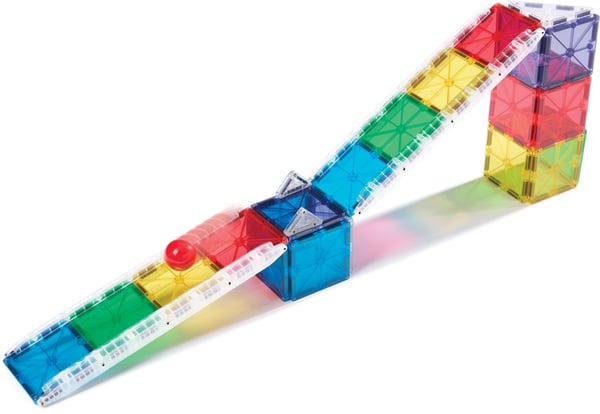 MAGNA-TILES® Rail Racer Liten magnetisk kulbana, 33 delar