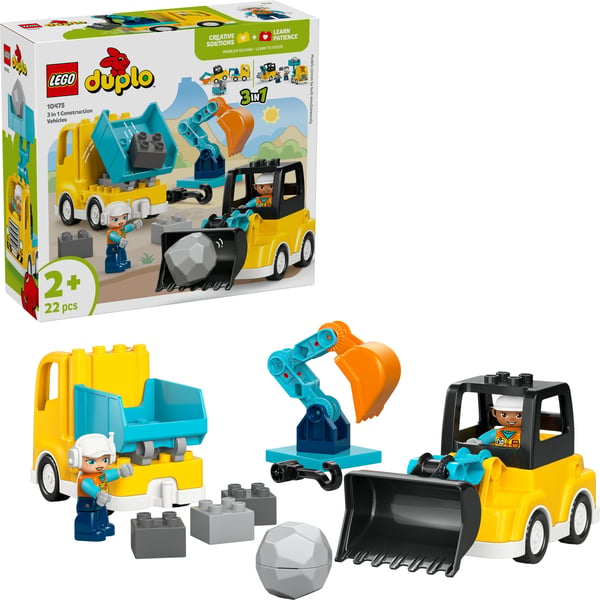 LEGO DUPLO Town 10475 Byggarbetsplatsfordon 3-i-1