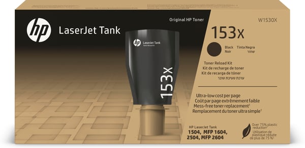 HP 153X -färgpatron påfyllningspaket, svart