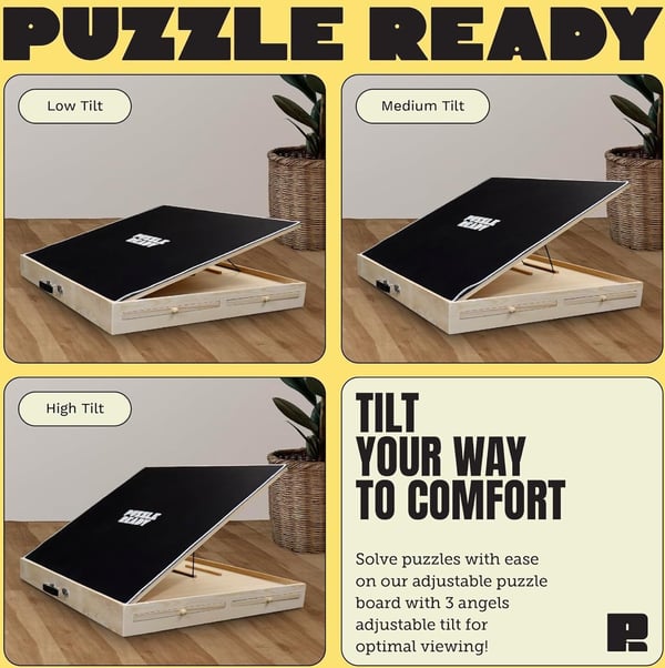 Puzzle Ready - lutningsbar pusselbräda, 1000 bitar