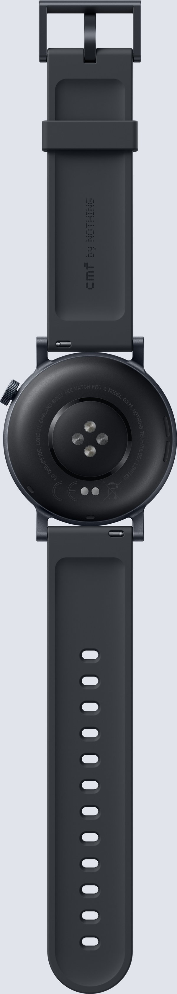 CMF by Nothing Watch Pro 2 -smartklocka, mörkgrå silikonarmband