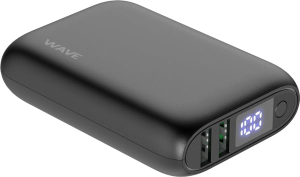 Wave Pocketpower - netadapter, 10 000 mAh, sort