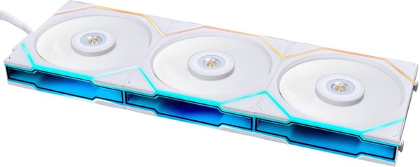 Lian Li UNI FAN TL 120 ARGB PWM-fläktpaket, 120 mm, vit, 3-pack