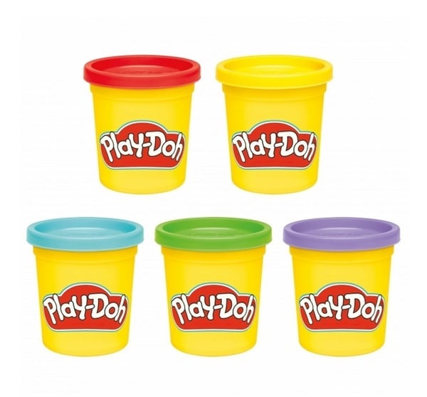 PLAY-DOH Tillbaka till skolan modellervaxset, 5 burkar