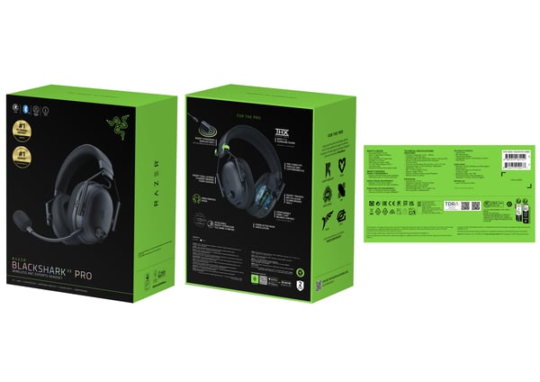 Razer Blackshark V3 Pro trådlösa spelhörlurar, svart