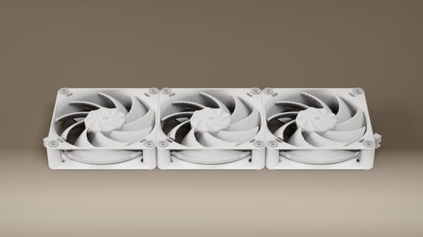 HAVN H12 kapslingsfläkt 120 x 30 mm, vit, 3 st