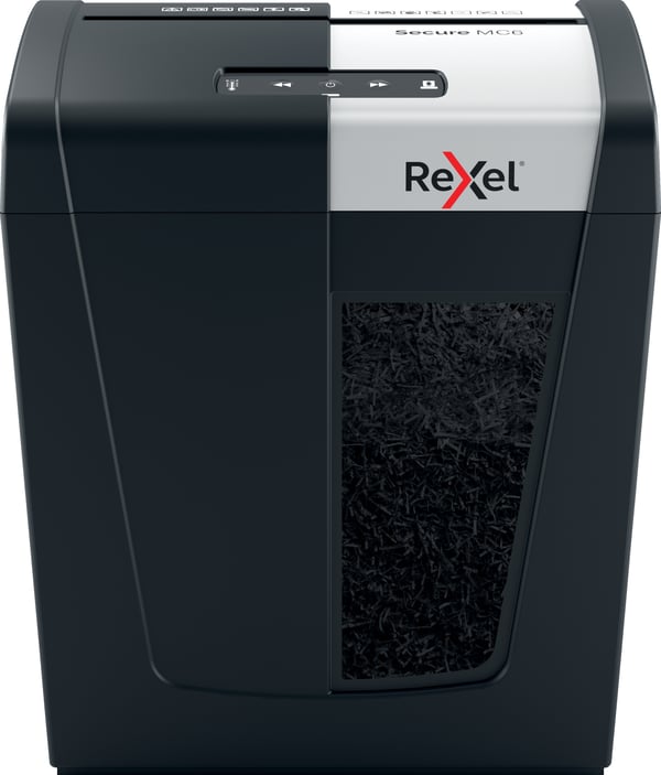 Rexel Secure MC6 -pappersstrimlare, P5