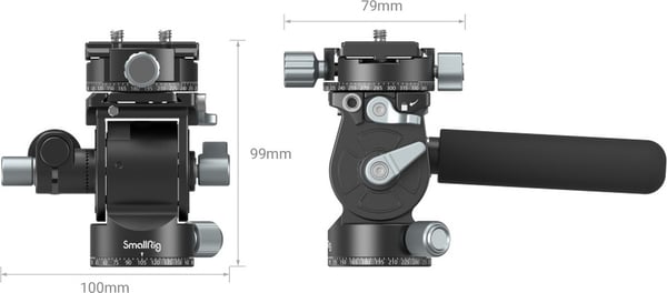 SmallRig 3457 Lättvikts Fluid Video Head -videohuvud