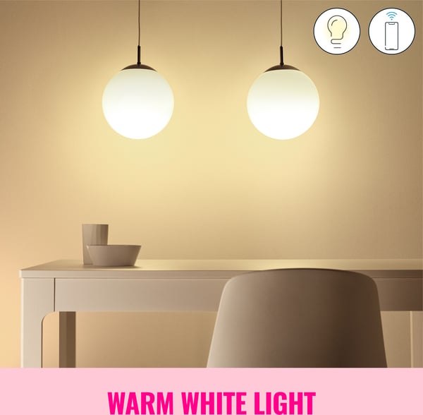 WiZ smartlampe, E27, A60, RGB, Wi-Fi, 2200-6500 K, 806 lm, mat, 3 stk.