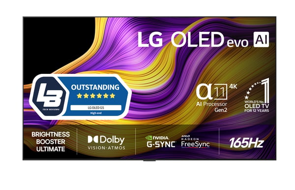 LG 55'' OLED evo G5 – 4K TV med väggfäste