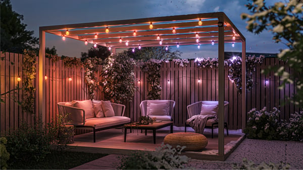 Philips Hue Festavia globe ljusslinga för utomhusbruk, 7 m