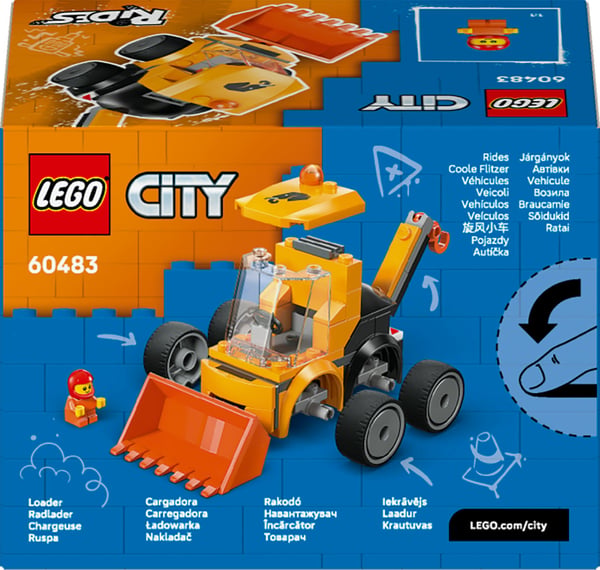 LEGO City Brick Rides 60483 Farkoster – Hjullastare