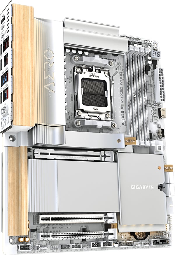 Gigabyte X870E AERO X3D WOOD ATX-moderkort