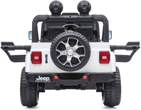 Jeep Wrangler Rubicon 12V -elbil, vit