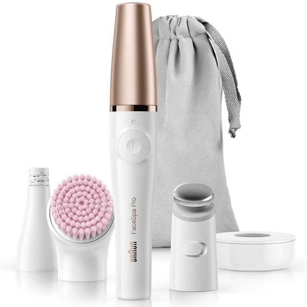 Braun FaceSpa Pro 912 - ansigtsrensning apparat, hvid/bronz