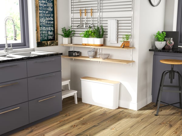 SmartStore Collect Slim 46 L sorteringssats, vit