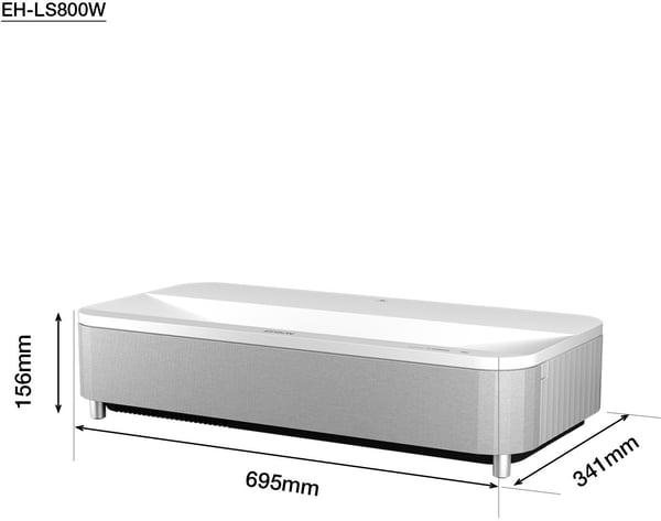 Epson EH-LS800W 3LCD 4K PRO-UHD -laserprojektor, vit