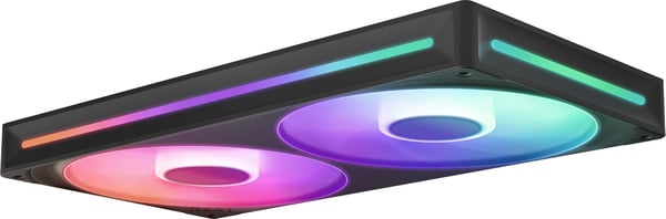 NZXT F280 RGB CORE-blæser, 2 * 140 mm, sort