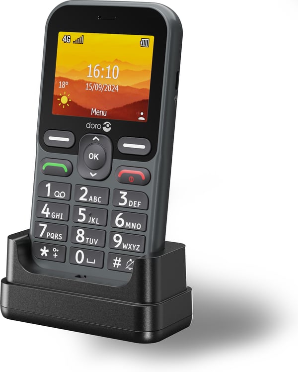 Doro Leva L11 -grundtelefon, svart