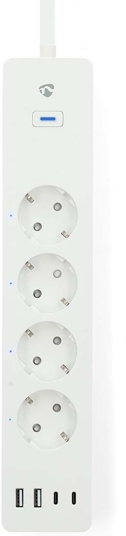 Nedis SmartLife WIFIP313FWT -smartförlängningssladd, 16 A, 3680 W