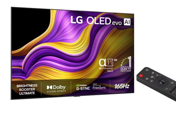 LG 65'' OLED evo G5 – 4K TV med väggfäste