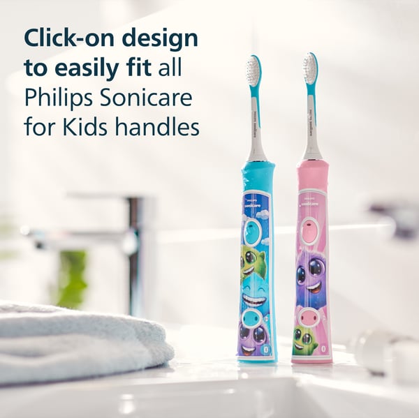 Philips Sonicare För Barn ersättningsborstar för barn 7+ år, 2 st, HX6042/90
