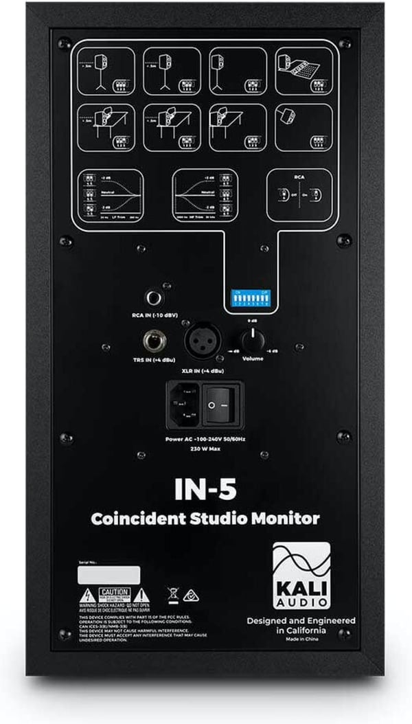 Kali Audio IN-5 -aktiv 3-vejs højttaler, sort