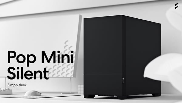 Fractal Design Pop Mini Silent Black Mini-ITX-kabinet, sort