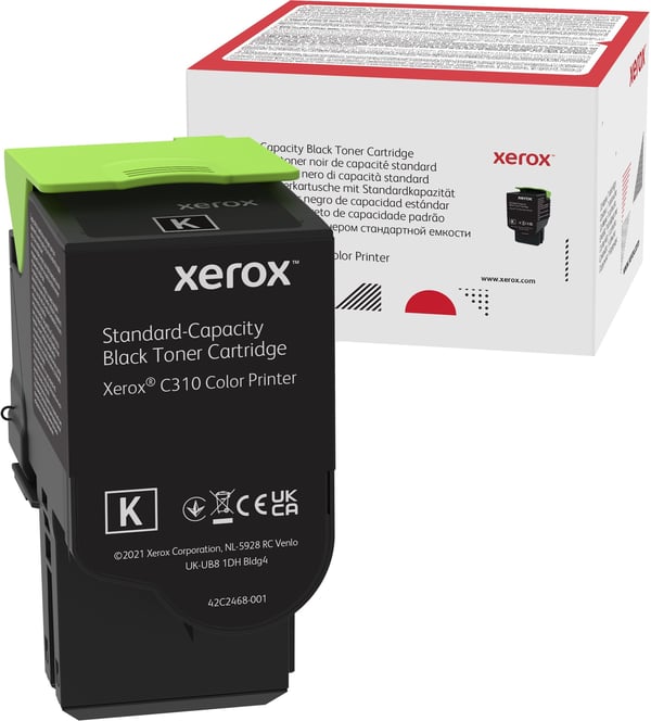 Xerox C310/C315 -lasertoner, svart