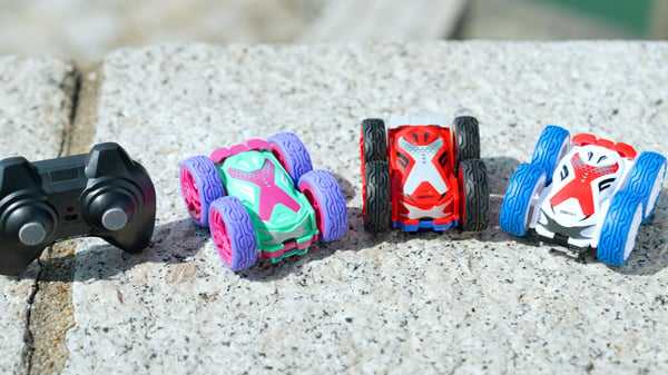 Exost Mini Flip Neo - fjernbetjent stuntbil, blå