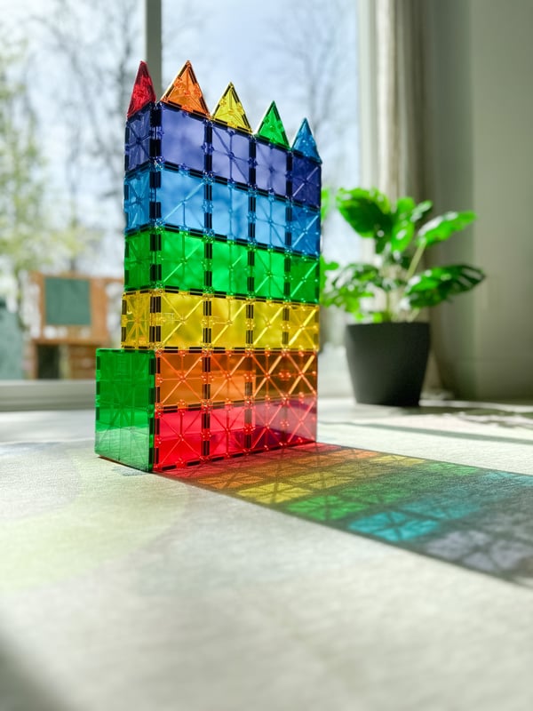 MAGNA-TILES Klara Färger - magnetbyggsats, 100 delar