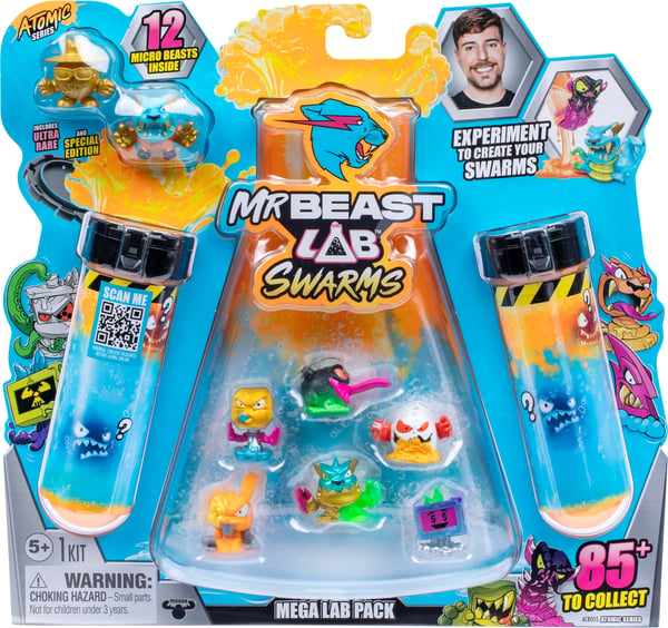 MrBeast Lab Swarms Atomic Mega Lab S2 – 12 figurer, sortiment