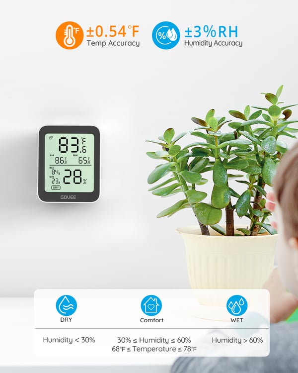 Govee Bluetooth termometer hygrometer trådlös temperatur- och fuktmätare