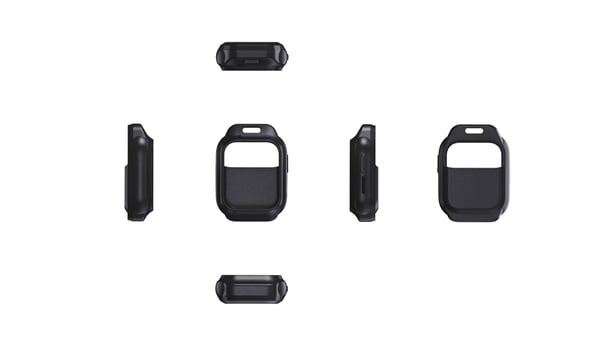 ZTE K2/K2 Pro klocktelefonens halsrem och skyddsfodral, svart