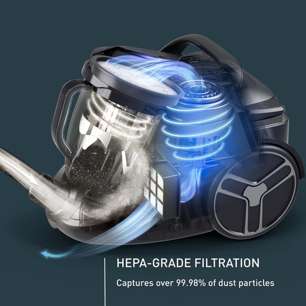 Tefal Silence Force Cyclonic Total Clean dammsugare, påslös, svart