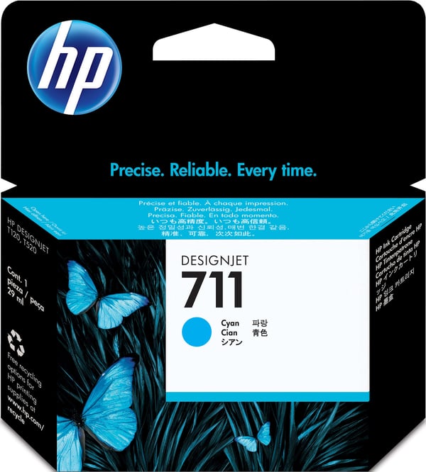 HP 711 - bläckpatron, cyan