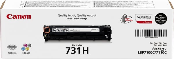 Canon 731H -lasertonerkassett, svart
