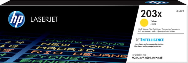 HP 203X -lasertonerpatron, gul