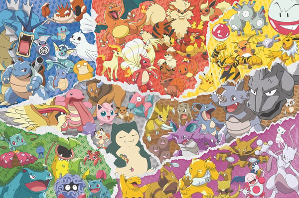 Ravensburger Pokemon Allstars -pussel, 5000 bitar