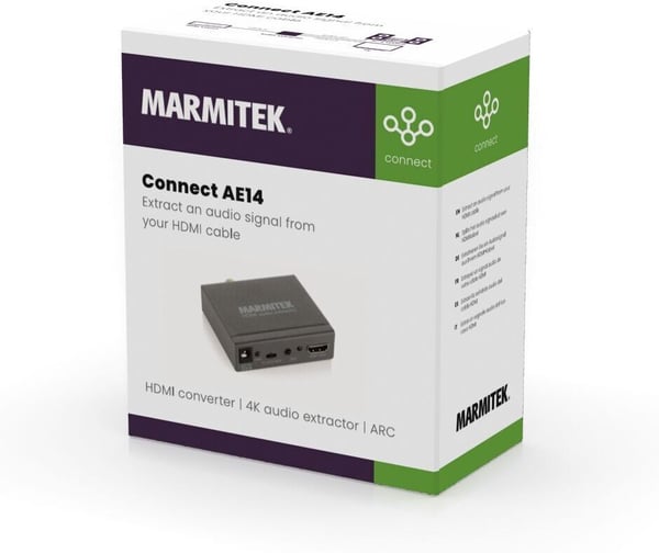 Marmitek Connect AE14 ARC HDMI HDMI + Optisk Audio-avskiljare