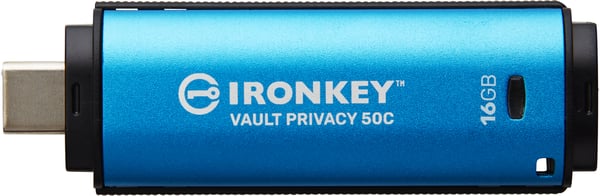 Kingston IronKey Vault Privacy 50C 16 Gt USBC hukommelsesstik