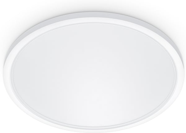 WiZ SuperSlim loftlampe, rund, hvid, WiFi, 32 W, RGB, 2200-6500 K, 3750 lm