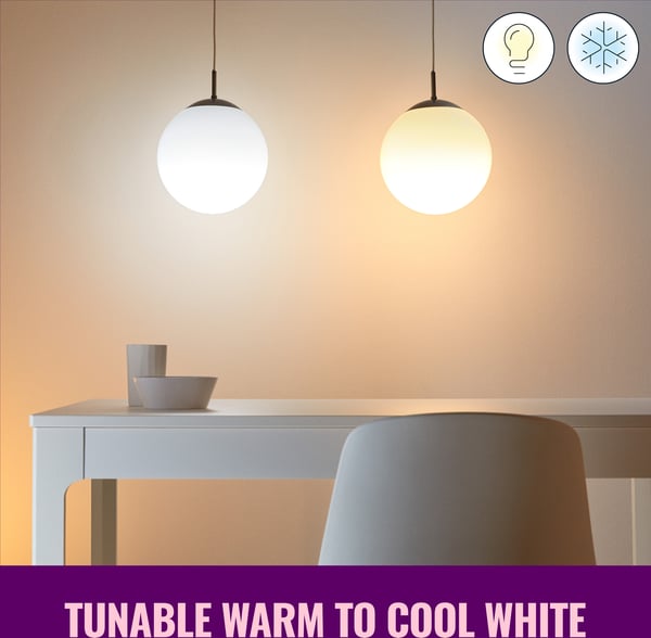 WiZ smartlampe, E27, A60, RGB, Wi-Fi, 2200-6500 K, 806 lm, mat, 3 stk.