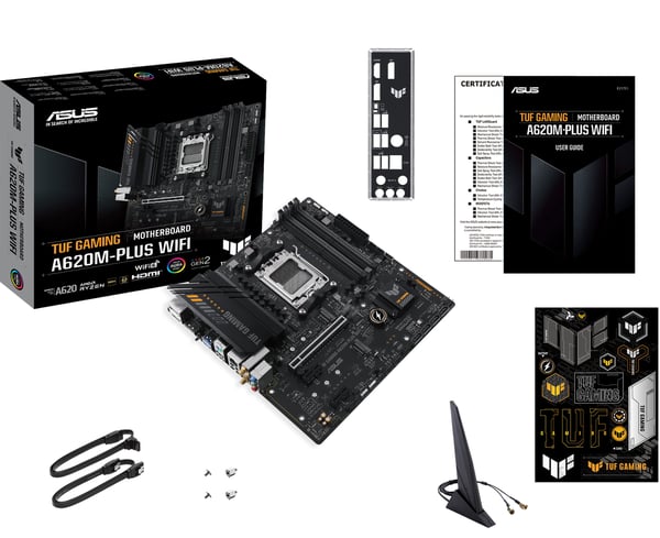 ASUS TUF GAMING A620M-PLUS WIFI mATX bundkort
