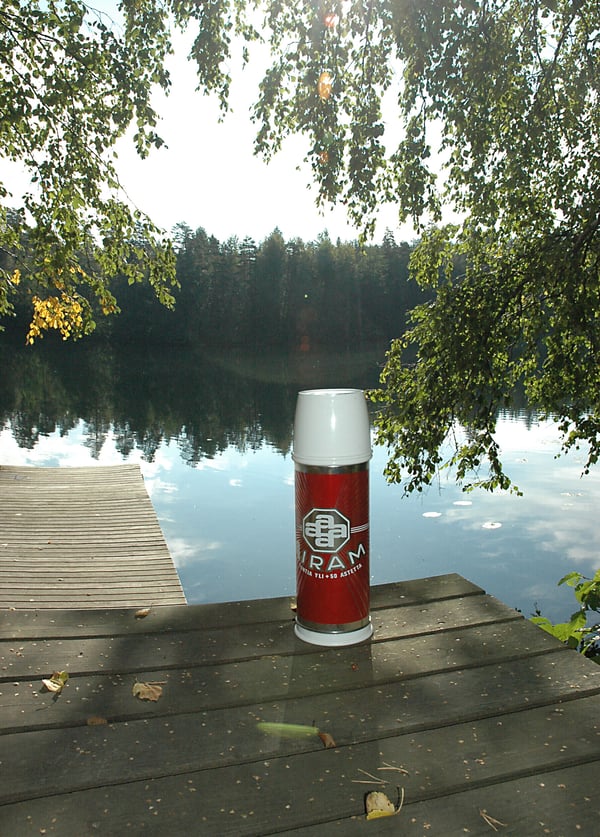 Airam termoflaske 1 liter, rød