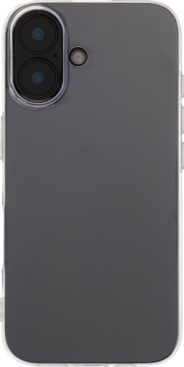 Fonekit silikonskydd, iPhone 16, genomskinlig