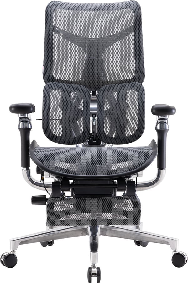 Sihoo Doro S300 - ergonomisk kontorsstol med fotstöd, svart