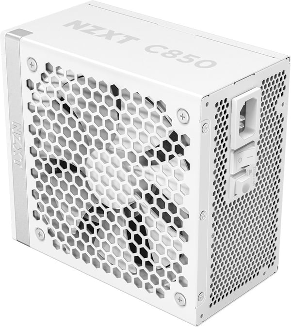 NZXT C850 ATX 3.1 strømforsyning, 850 W, hvid