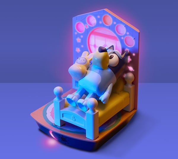 Bluey GoGlow Dream 3-i-1 natlampe og søvnassistance